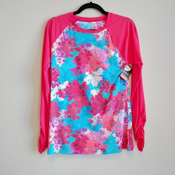 Reebok Tops - Reebok Long Sleeve Swim Rash Guard Top Sz XL